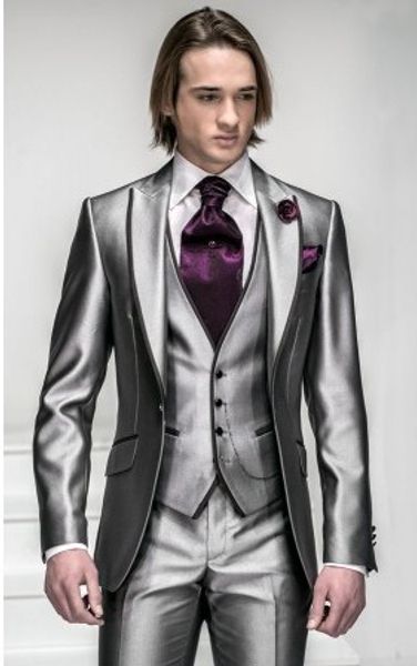 Новое прибытие Slim Fit серебряный серый сатин Groom Tuxedos Шафер Пик нагрудные Groomsmen Мужс
Новое прибытие Slim Fit серебряный серый сатин Groom Tuxedos Шафер Пик нагрудные Groomsmen Мужс