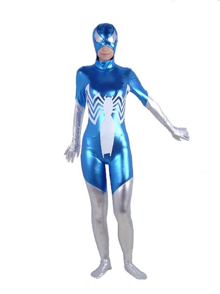 blue & silver spiderman shiny metallic superhero costume halloween party cosplay zentai suit 15689, Black;red
blue & silver spiderman shiny metallic superhero costume halloween party cosplay zentai suit 15689, Black;red
