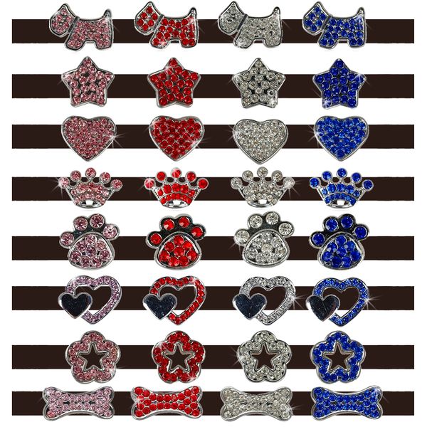Colorful 10mm Rhinestone Dog Pet Cat Customized Dog Collar Charms Personalized name DIY slider Bone Foot dog crown heart..
Colorful 10mm Rhinestone Dog Pet Cat Customized Dog Collar Charms Personalized name DIY slider Bone Foot dog crown heart..