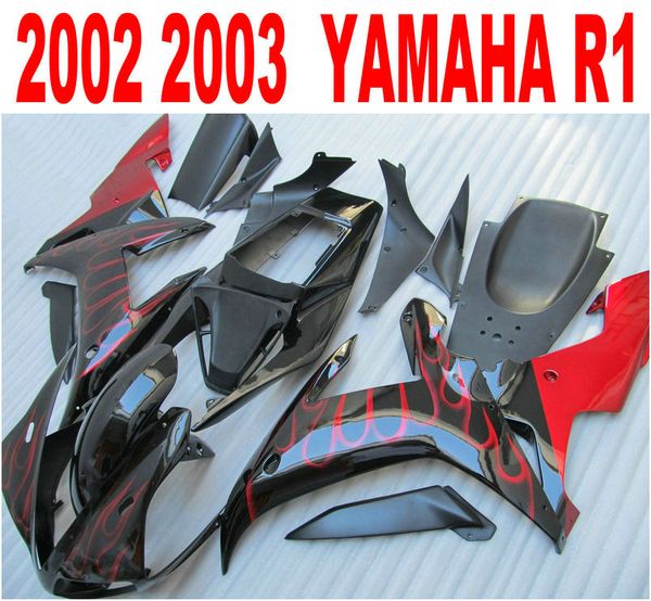 injection molding fairings set for yamaha yzf r1 2002 2003 red flames in black fairing kit yzf-r1 02 03 lq17
injection molding fairings set for yamaha yzf r1 2002 2003 red flames in black fairing kit yzf-r1 02 03 lq17