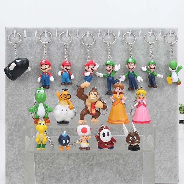 super mario keychain bros luigi action figures 18pcs/set new arrival youshi mario gift 
super mario keychain bros luigi action figures 18pcs/set new arrival youshi mario gift