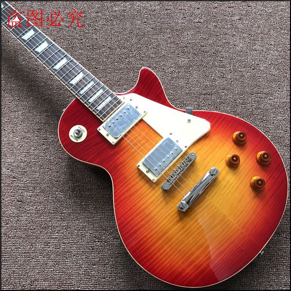 one piece neck one piece body electric guitar , upgrade tune-o-matic bridge guitarra tiger flame standard guitar
one piece neck one piece body electric guitar , upgrade tune-o-matic bridge guitarra tiger flame standard guitar