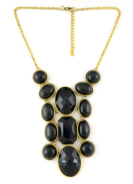 idealway vintage style resin gem statement geometry choker bib necklace, Golden;silver
idealway vintage style resin gem statement geometry choker bib necklace, Golden;silver