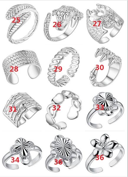 2018 new fashion plated 925 sterling silver ring can be adjusted opening ring love heart flower leaf loong rings mix 12 style 12pcs
2018 new fashion plated 925 sterling silver ring can be adjusted opening ring love heart flower leaf loong rings mix 12 style 12pcs