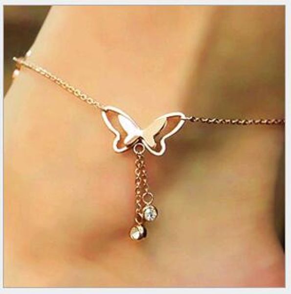 delicate women barefoot sandle butterfly tassel titanium steel rose gold bridal wedding beach ankletsfor women ornament ankle bracelet, Silver
delicate women barefoot sandle butterfly tassel titanium steel rose gold bridal wedding beach ankletsfor women ornament ankle bracelet, Silver