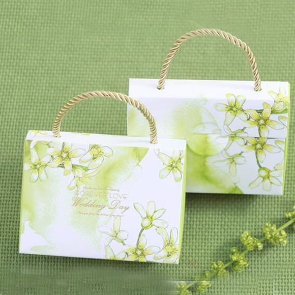 100 psc cute handbag style wedding gift box with handle lovely and pupular wedding party bag for candy green purple and red color
100 psc cute handbag style wedding gift box with handle lovely and pupular wedding party bag for candy green purple and red color