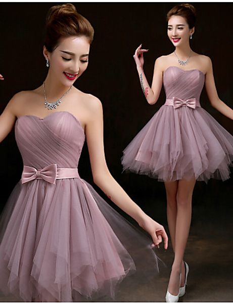 2016 new custom fabulous ping purple a-line sweetheart bow ribbon short/mini tulle bridesmaid dress 229, White;pink
2016 new custom fabulous ping purple a-line sweetheart bow ribbon short/mini tulle bridesmaid dress 229, White;pink