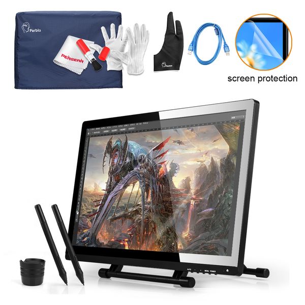 

Whole ale 2 pen ugee ug 2150 ug2150 digital graphic drawing tablet kit 21 5 quot ip monitor 1920x1080 protector cover glove u b ca