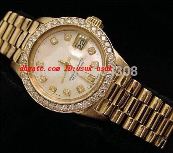 luxury wristwatch brand new ladies stainless steel automatic mechanical sport watch 18k gold fashion diamond bezel women's wristwatches, Slivery;brown
luxury wristwatch brand new ladies stainless steel automatic mechanical sport watch 18k gold fashion diamond bezel women's wristwatches, Slivery;brown