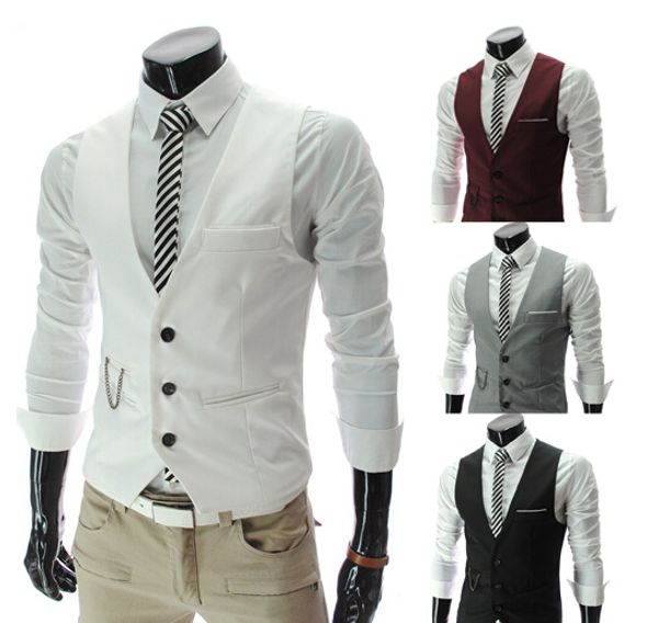 fast shipping 2015 autumn new men korean men's casual men's fashion vest white vest slim thin section, Black
fast shipping 2015 autumn new men korean men's casual men's fashion vest white vest slim thin section, Black