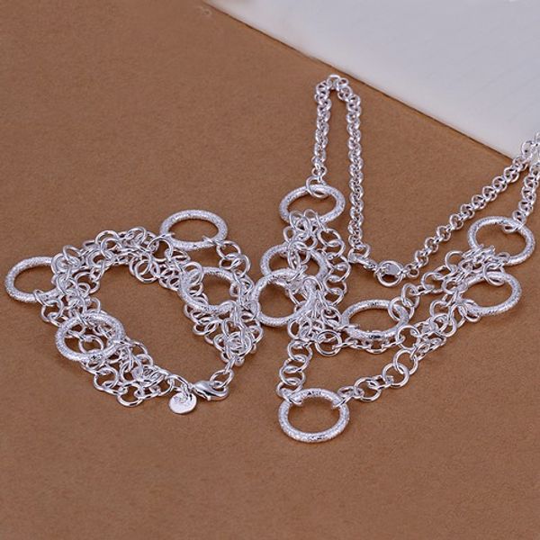 heavy 68g sterling plated silver jewelry set fit s57,925 silver necklace charm bracelet,wholesale retail mix order, Black
heavy 68g sterling plated silver jewelry set fit s57,925 silver necklace charm bracelet,wholesale retail mix order, Black