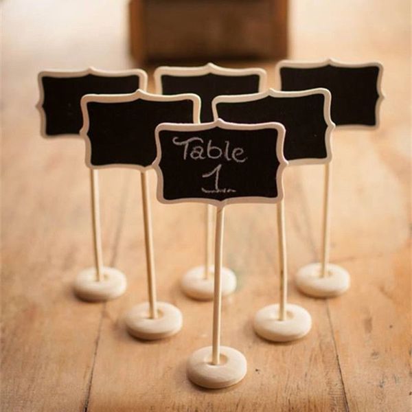 wholesale-5pieces mini wooden wood chalkboard blackboard on stick stand holder table number for wedding event decoration
wholesale-5pieces mini wooden wood chalkboard blackboard on stick stand holder table number for wedding event decoration