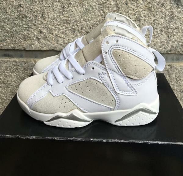Pure Platinum VII 7s Kids basketball shoes High tops White Silver Infant children athletic sports 7 GG BG Toldder sneaker Trainer
Pure Platinum VII 7s Kids basketball shoes High tops White Silver Infant children athletic sports 7 GG BG Toldder sneaker Trainer