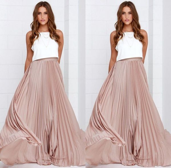nude pink skirt pleated gorgeous ruffles maxi dresses for women a-line elastic waist prom party long skirt for women, Black
nude pink skirt pleated gorgeous ruffles maxi dresses for women a-line elastic waist prom party long skirt for women, Black