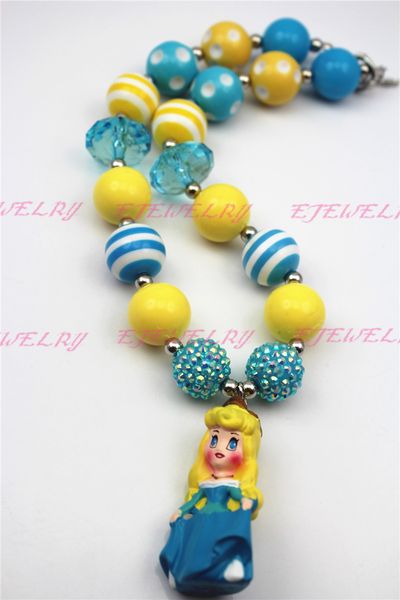 fashion jewelry character princess pendant chunky bubblegum beaded girl necklace for kids blue cb215
fashion jewelry character princess pendant chunky bubblegum beaded girl necklace for kids blue cb215