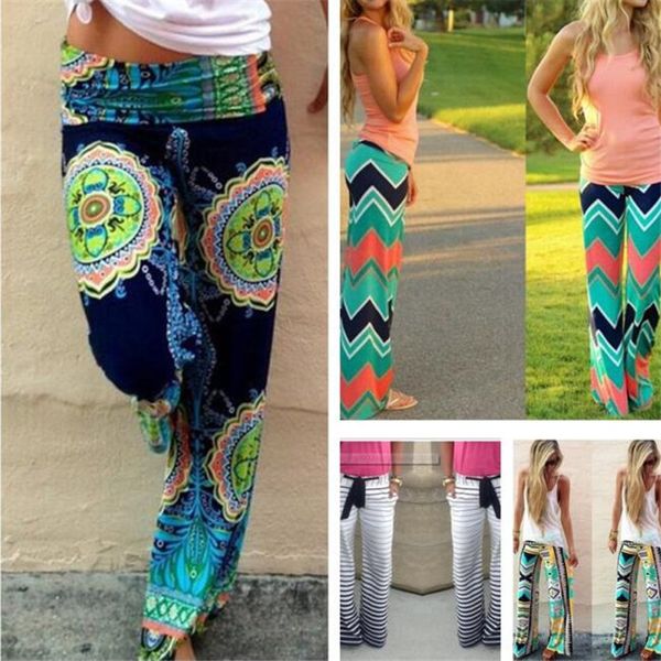Women Boho Ethnic Pants Bohemian Floral Print Wid Leg Loose Pants Striped Trousers Waves Silky Bottoms M110
Women Boho Ethnic Pants Bohemian Floral Print Wid Leg Loose Pants Striped Trousers Waves Silky Bottoms M110
