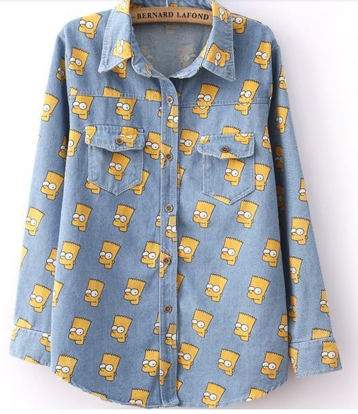 pattern models fall 2015 new big edition denim jacket denim shirt long sleeve shirt fg1511, White
pattern models fall 2015 new big edition denim jacket denim shirt long sleeve shirt fg1511, White