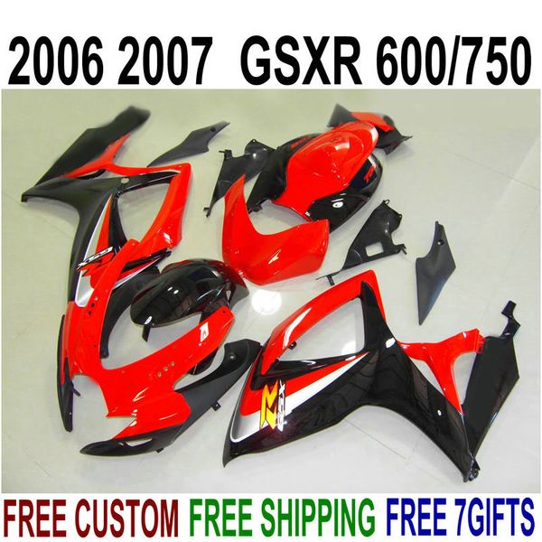 fairing kit for suzuki gsxr600 gsxr750 06 07 k6 black red fairings set gsx-r 600 750 2006 2007 ll39
fairing kit for suzuki gsxr600 gsxr750 06 07 k6 black red fairings set gsx-r 600 750 2006 2007 ll39