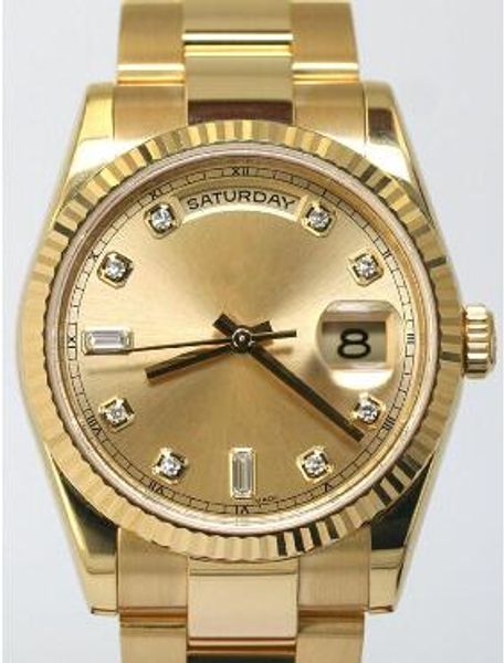 Роскошные Золотые Нержавеющая Сталь Алмазные Часы Президент День Дата Циферблат
Роскошные Золотые Нержавеющая Сталь Алмазные Часы Президент День Дата Циферблат