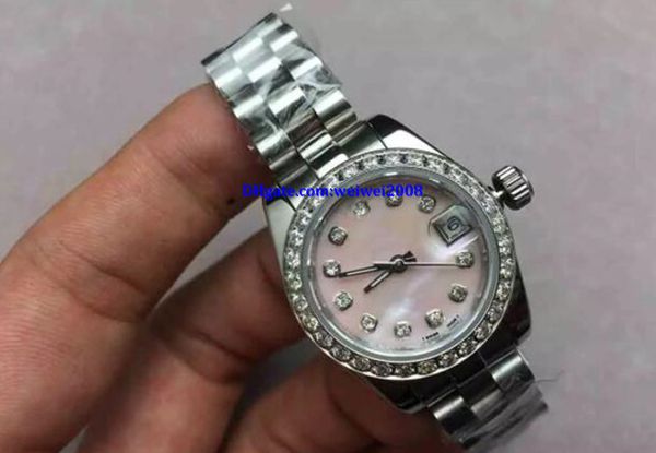 luxury new christmas gift president date diamond bezel white shell dial women stainless watches ladies automatic wristwatch valentine's, Slivery;brown
luxury new christmas gift president date diamond bezel white shell dial women stainless watches ladies automatic wristwatch valentine's, Slivery;brown