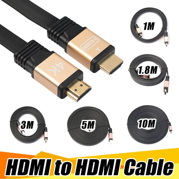 Высокое качество плоский HDMI 2.0 4К 30AWG 18Gbps HD и 3D аудио обратный кабель Ethernet 1 м 1.8 м 3 м
Высокое качество плоский HDMI 2.0 4К 30AWG 18Gbps HD и 3D аудио обратный кабель Ethernet 1 м 1.8 м 3 м