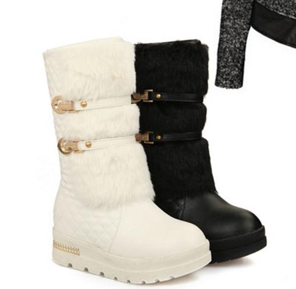 women's boots in winter flat bottom round head@188, Black
women's boots in winter flat bottom round head@188, Black