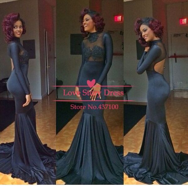 design fashion black mermaid long formal evening dresses backless sweep train gorgeous pageant prom gowns long sleeve chic vestidos de festa, Black;red
design fashion black mermaid long formal evening dresses backless sweep train gorgeous pageant prom gowns long sleeve chic vestidos de festa, Black;red