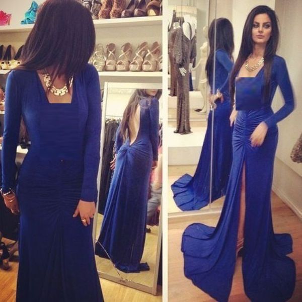 blue square neck long sleeve mermaid formal evening dresses prom wear high slit evening gowns arabic party dress vestidos de novia, Black;red
blue square neck long sleeve mermaid formal evening dresses prom wear high slit evening gowns arabic party dress vestidos de novia, Black;red