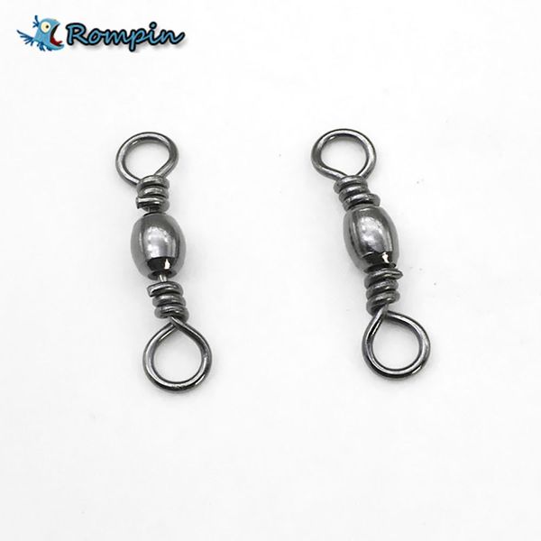Rompin 50pcs/lot Barrel Fishing Swivel With Solid Ring Black Barrel Swivels Fishing Line Hook Connector Size 6 8 10 12 14 16
Rompin 50pcs/lot Barrel Fishing Swivel With Solid Ring Black Barrel Swivels Fishing Line Hook Connector Size 6 8 10 12 14 16