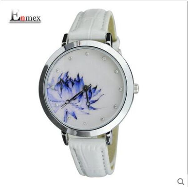 new arrivals enmex chinese style blue and white lotus graceful female form pure lotus hand euphemism for women pebble cookoo wrist watches, Slivery;brown
new arrivals enmex chinese style blue and white lotus graceful female form pure lotus hand euphemism for women pebble cookoo wrist watches, Slivery;brown
