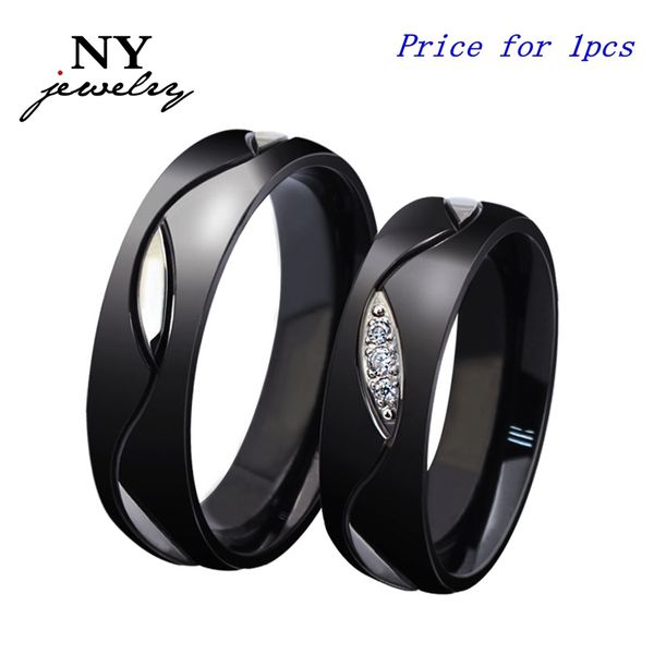 fashion stainless steel couple rings for women men with imitation diamond black ring punk jewelry crystal shiny lover rings, Silver
fashion stainless steel couple rings for women men with imitation diamond black ring punk jewelry crystal shiny lover rings, Silver