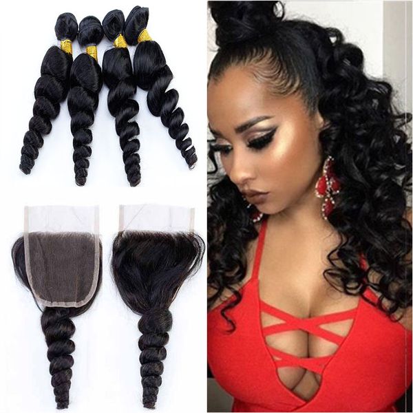 malaysian human hair weave with closure 4 bundles malaysian loose wave with 4x4 lace closure unprocessed virgin hair extensions, Black;brown
malaysian human hair weave with closure 4 bundles malaysian loose wave with 4x4 lace closure unprocessed virgin hair extensions, Black;brown