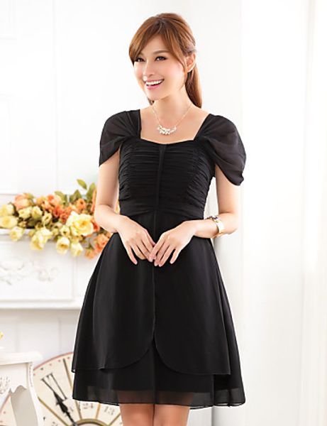 2016 new simple pupolar ping pearl pink / white / black a-line square cap sleeves knee-length chiffon bridesmaid dress 122, White;pink
2016 new simple pupolar ping pearl pink / white / black a-line square cap sleeves knee-length chiffon bridesmaid dress 122, White;pink