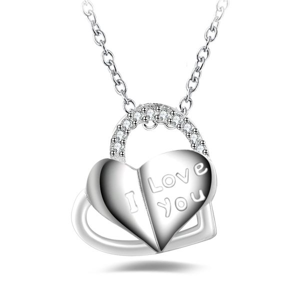 fashion 925 silver i love you with diamond jewelry 925 silver necklace valentine's day holiday gifts 1649
fashion 925 silver i love you with diamond jewelry 925 silver necklace valentine's day holiday gifts 1649