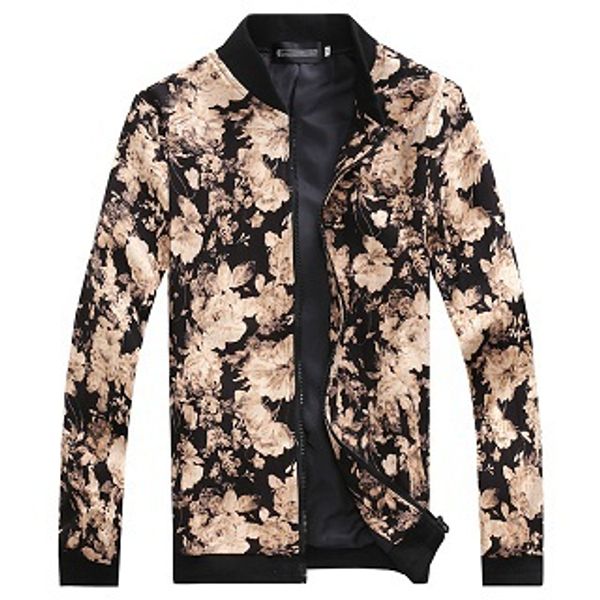 fall-2015 new casual floral jacket men brand fashion men's outwear flower printed jackets for mens zipper coat plus size m-3xl, Black;brown
fall-2015 new casual floral jacket men brand fashion men's outwear flower printed jackets for mens zipper coat plus size m-3xl, Black;brown
