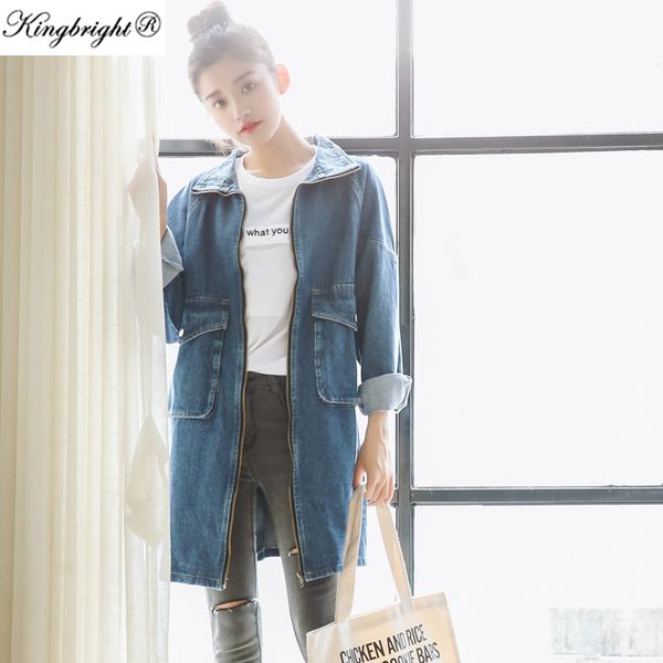 wholesale- kingbright brand new 2016 spring long sleeve women denim jacket frayed jeans jacket overcoat jean coats plus size women outwear, Black;brown
wholesale- kingbright brand new 2016 spring long sleeve women denim jacket frayed jeans jacket overcoat jean coats plus size women outwear, Black;brown