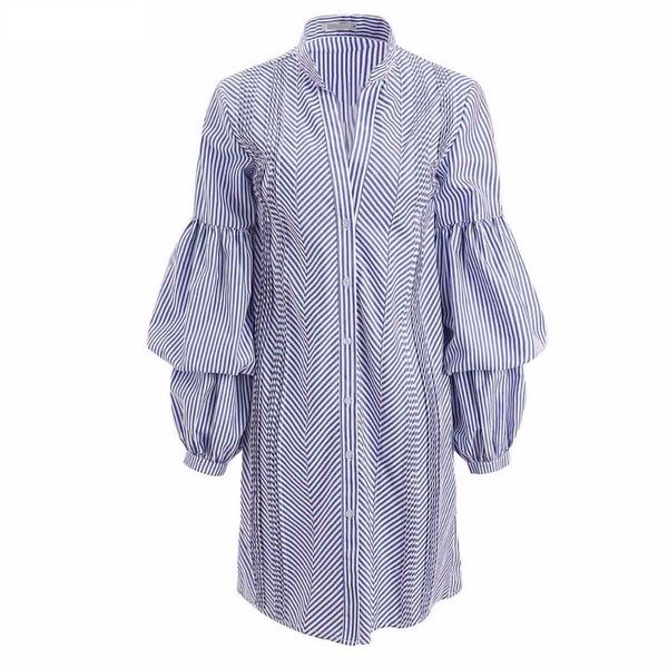 ladies blue striped shirt dresses 2018 spring autumn women vintage stand collar peplum sleeve tunics office lady work gown plus size 2xl 3xl, Black;gray
ladies blue striped shirt dresses 2018 spring autumn women vintage stand collar peplum sleeve tunics office lady work gown plus size 2xl 3xl, Black;gray