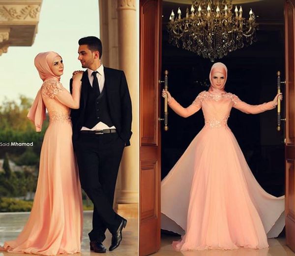 muslim evening dresses long sleeves hight neck abaya kaftan prom dress hijab for muslim women peach chiffon dubai arabic formal dresses, Black;red
muslim evening dresses long sleeves hight neck abaya kaftan prom dress hijab for muslim women peach chiffon dubai arabic formal dresses, Black;red
