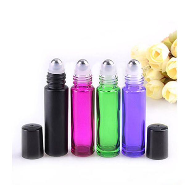 black/pink/green/purple 10ml essential oil roller ball bottles wholesale perfume glass roll on empty bottle 600pcs/lot
black/pink/green/purple 10ml essential oil roller ball bottles wholesale perfume glass roll on empty bottle 600pcs/lot