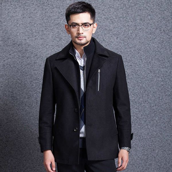 fall-autumn winter new brand men single breasted wool overcoat wool thickness men's winter fashion coat men warm fashion clothing, Black
fall-autumn winter new brand men single breasted wool overcoat wool thickness men's winter fashion coat men warm fashion clothing, Black