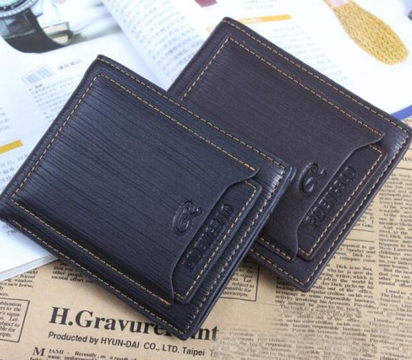 

exports new style mens brand designer leather luxury purse wallet short cross wallets for men ing, Red;black