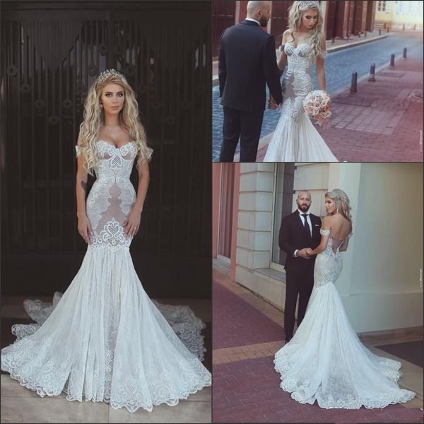 Sexy Mermaid Lace Wedding Dresses 2018 New Off the Shoulder with Appliques Cheap Bridal Gowns Arabic Dubai Vestido De Novia Custom
Sexy Mermaid Lace Wedding Dresses 2018 New Off the Shoulder with Appliques Cheap Bridal Gowns Arabic Dubai Vestido De Novia Custom