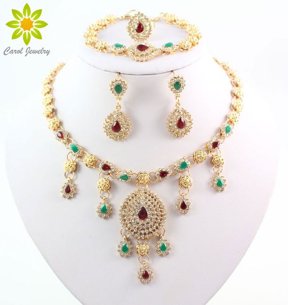 18k gold plated statement jewelry set crystal necklace earrings sets beads fashion party african wedding vintage, Slivery;golden
18k gold plated statement jewelry set crystal necklace earrings sets beads fashion party african wedding vintage, Slivery;golden