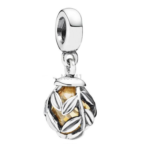 925 sterling silver golden laurel leaves dangle pendant bead fits pandora style jewelry charm bracelets & necklaces, Black
925 sterling silver golden laurel leaves dangle pendant bead fits pandora style jewelry charm bracelets & necklaces, Black