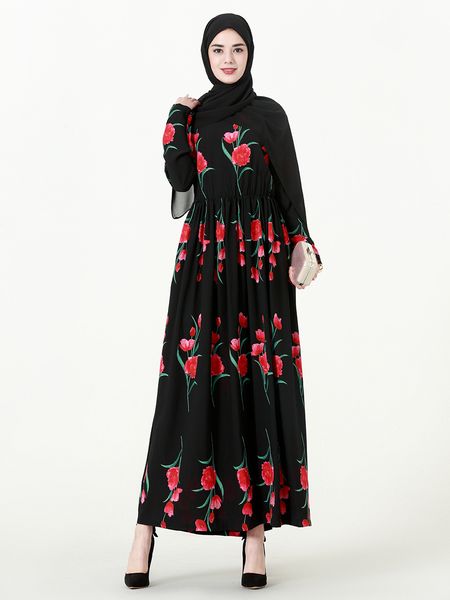 new arrival muslim women long sleeved maxi dress plus size floral print kaftan dress s-6xl robes, Red
new arrival muslim women long sleeved maxi dress plus size floral print kaftan dress s-6xl robes, Red