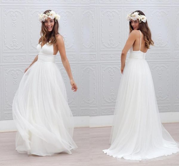 bohemian beach wedding dresses spaghetti straps pure white ruched tulle 2015 wedding dresses simple style fairy bridal gowns
bohemian beach wedding dresses spaghetti straps pure white ruched tulle 2015 wedding dresses simple style fairy bridal gowns