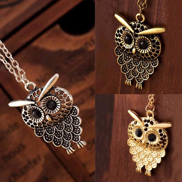 2016 new vintage women owl pendant long sweater chain jewelry golden antique silver bronze charm fashion ing
2016 new vintage women owl pendant long sweater chain jewelry golden antique silver bronze charm fashion ing