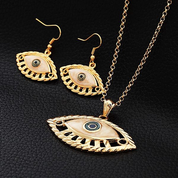 18k real gold plated evil eye necklace earrings,lucky eyes jewelry set for women jewellery wholesale ys639, Black
18k real gold plated evil eye necklace earrings,lucky eyes jewelry set for women jewellery wholesale ys639, Black