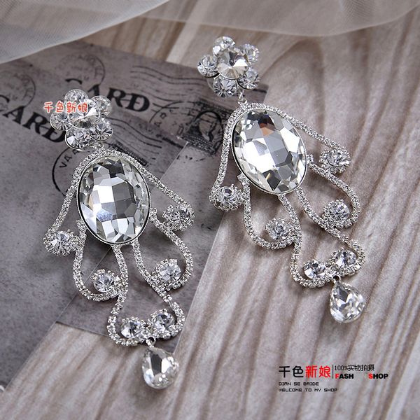 crystal bead cz diamond wedding earrings silver sterling stud earring for women wedding accessories pageant jewelry eardrop cheap, White
crystal bead cz diamond wedding earrings silver sterling stud earring for women wedding accessories pageant jewelry eardrop cheap, White