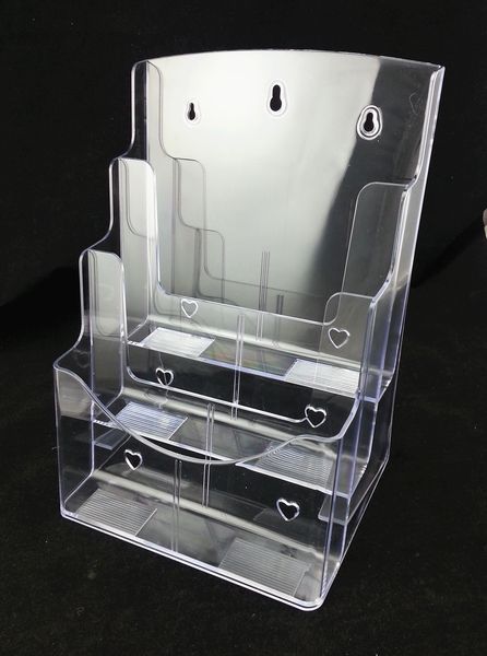 clear a4 three tiers pamphlet brochure literature plastic acrylic display holder stand to insert leaflet on desk1pcs ing
clear a4 three tiers pamphlet brochure literature plastic acrylic display holder stand to insert leaflet on desk1pcs ing